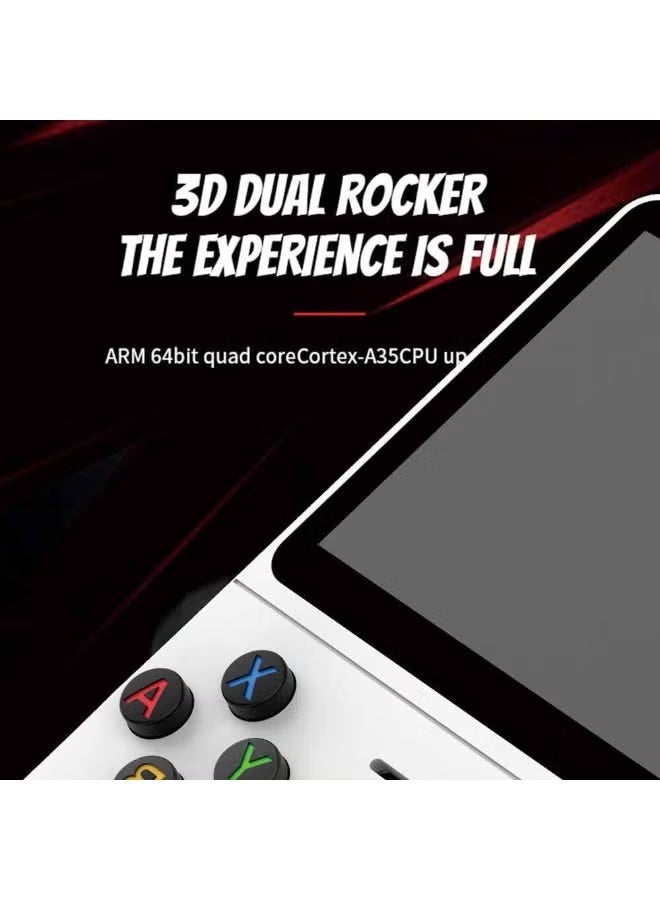 BLUMENIT R36S Retro Handheld Video Game Console with 3.5 Inch IPS Screen, 64GB Memory Card, 10,000+ Classic Games, Open Source Linux System, Portable Gaming Player for Adults & Kids – Black - Image 3